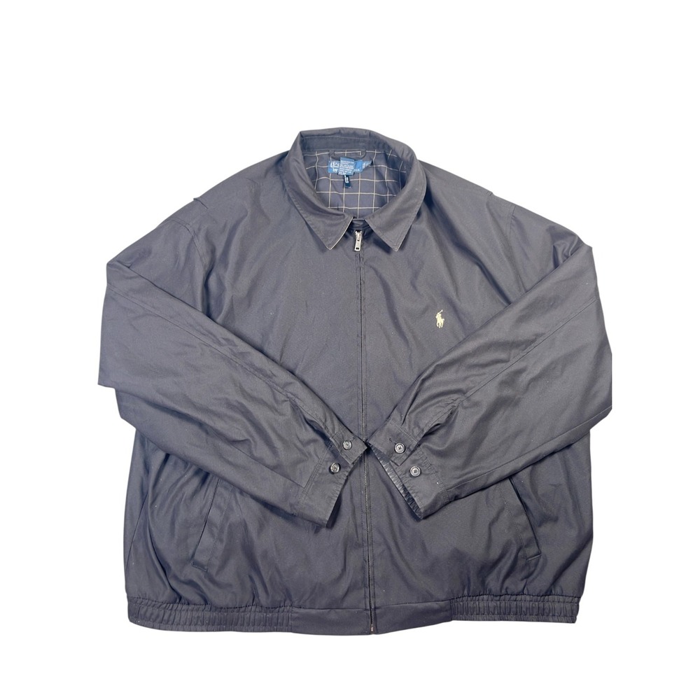 Polo Ralph Lauren Bi-Swing Men's 3XB Black Full Zip Windbreaker Jacket